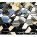 Desain Hexagon Glass Mosaic